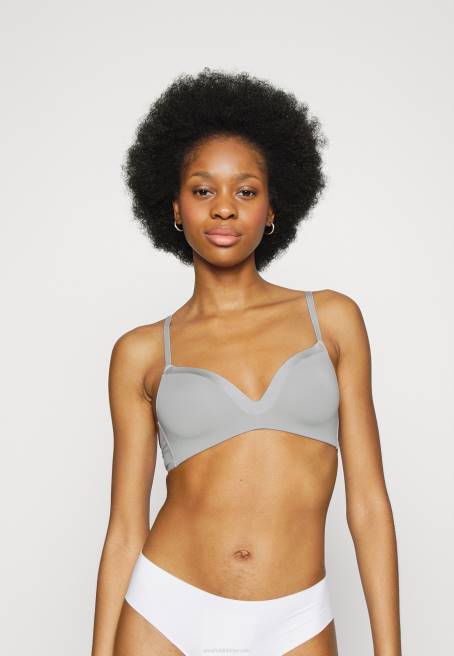 edison 2\'li balensiz tişört sütyen beyaz/gri Anna Field F202915 kadınlar