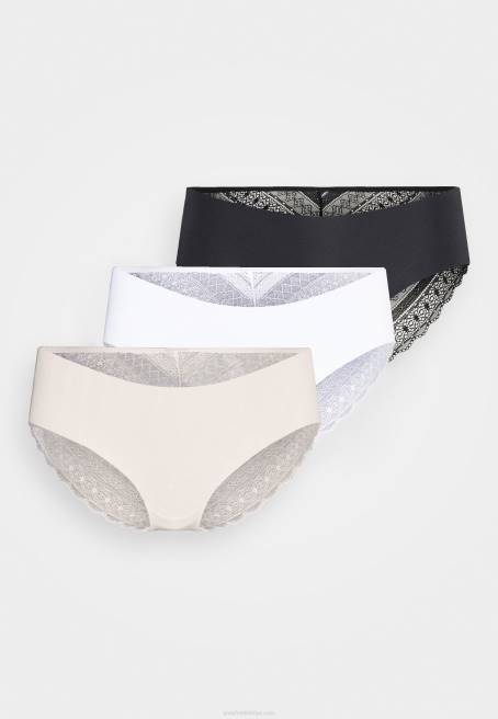 frolice 3pp kısa külot siyah/ten rengi/beyaz Anna Field F202992 kadınlar