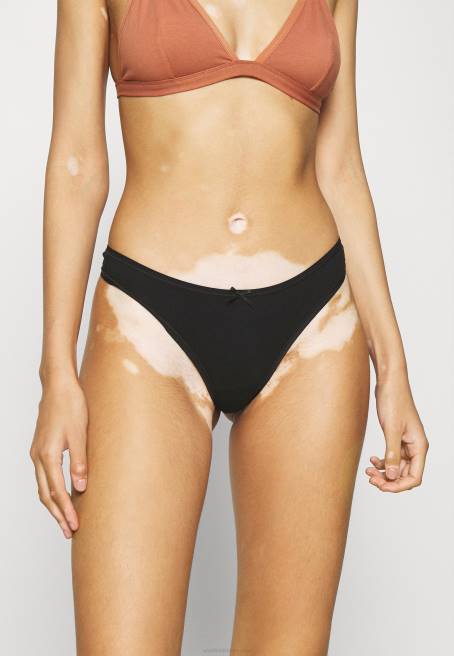 georgina 7pp tanga pamuklu tanga siyah Anna Field F202977 kadınlar