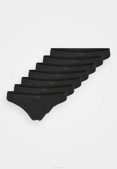 georgina 7pp tanga pamuklu tanga siyah Anna Field F202977 kadınlar