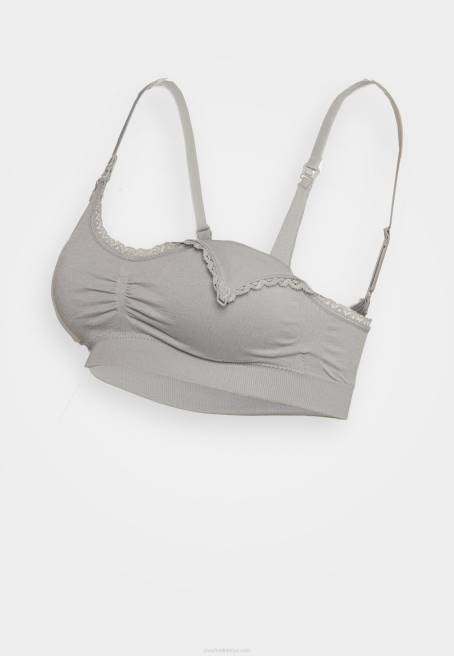 hamile dikişsiz sütyen 2\'li büstiyer gri/siyah Anna Field F202952 kadınlar