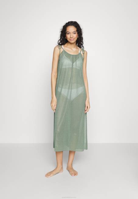 basit askılı plaj elbisesi plaj aksesuarı haki Anna Field F202752 kadınlar