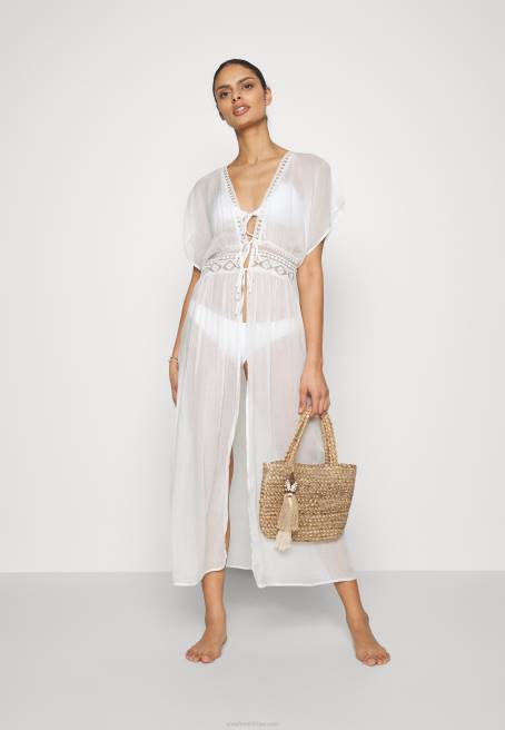 işlemeli örtü 802 siyah plaj aksesuarı 001 beyaz Anna Field F202741 kadınlar