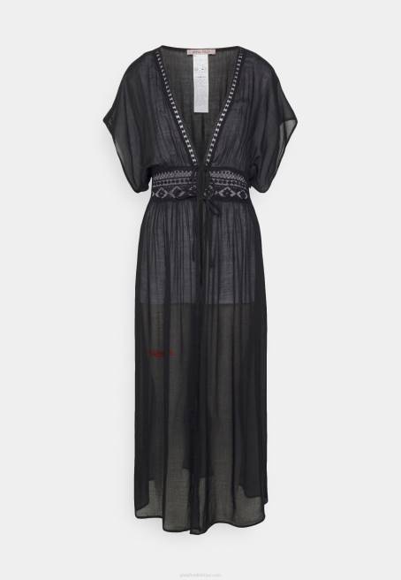 işlemeli örtü 802 siyah plaj aksesuarı 802 siyah Anna Field F202739 kadınlar