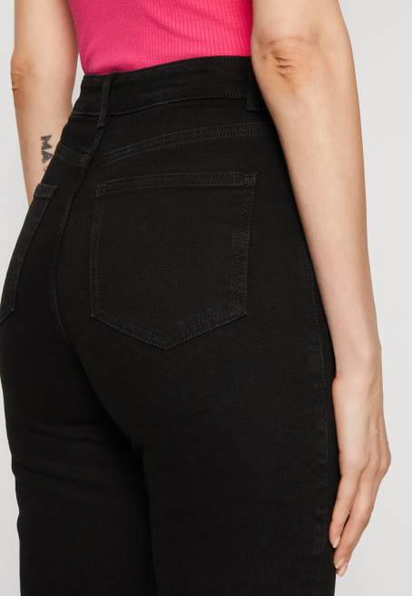 düz paça kot siyah denim Anna Field F202665 kadınlar