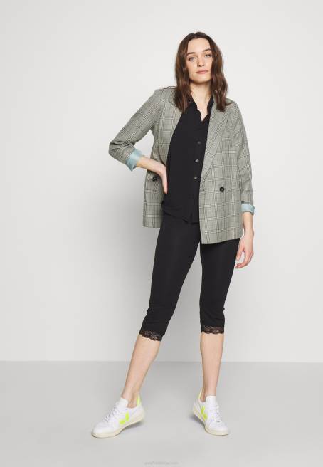 kapri tayt dantelli tayt pantolon siyah Anna Field F202655 kadınlar