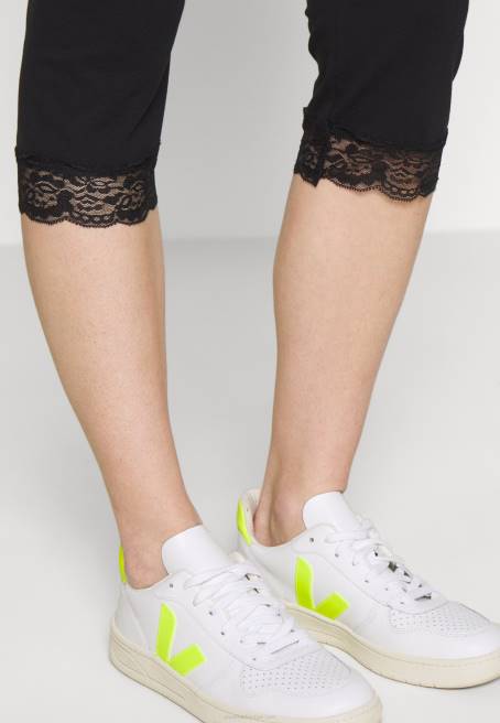 kapri tayt dantelli tayt pantolon siyah Anna Field F202655 kadınlar