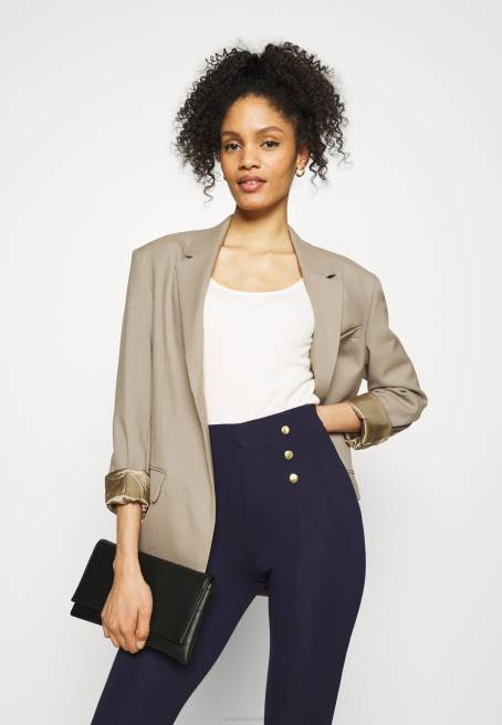 punto düğme detaylı tayt pantolon koyu mavi Anna Field F202654 kadınlar