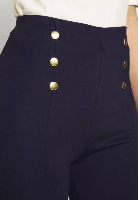 punto düğme detaylı tayt pantolon koyu mavi Anna Field F202654 kadınlar