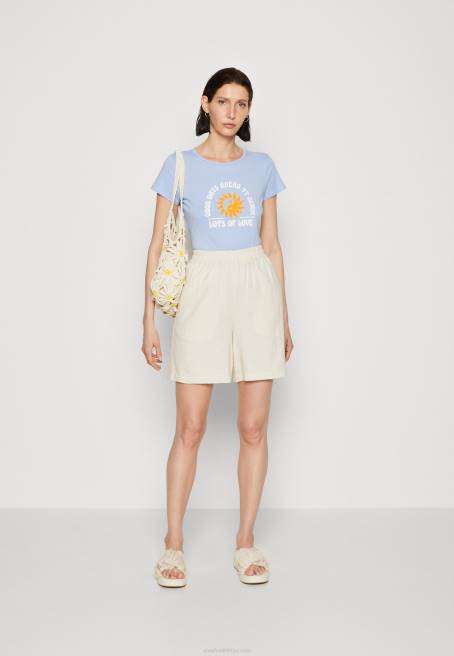 keten karışımı şort bej Anna Field F202857 kadınlar