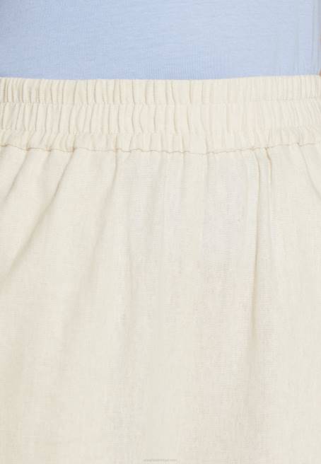 keten karışımı şort bej Anna Field F202857 kadınlar