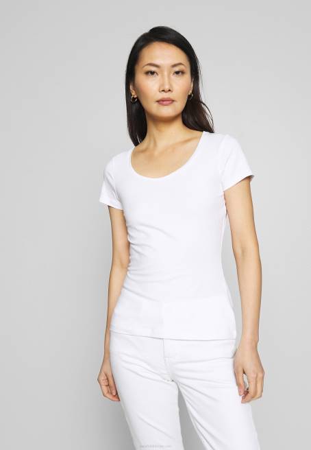 2\'er paket baskılı tişört lacivert/beyaz Anna Field F202329 kadınlar