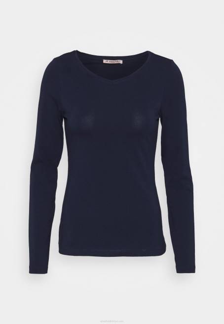 2\'li paket uzun kollu üst koyu mavi/açık gri benekli Anna Field F202522 kadınlar