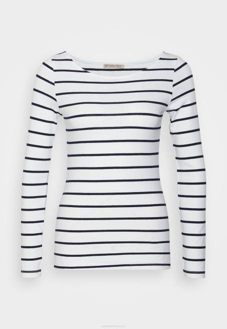 2\'li uzun kollu üst beyaz/lacivert Anna Field F202587 kadınlar