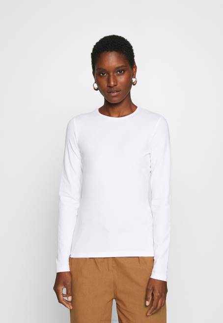 2\'li uzun kollu üst beyaz/siyah Anna Field F202515 kadınlar