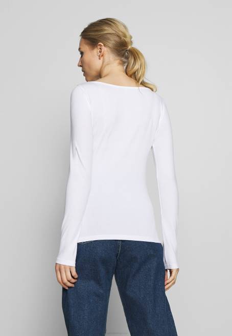 2\'li uzun kollu üst deniz mavisi/beyaz Anna Field F202539 kadınlar