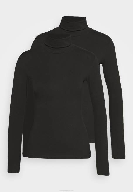 2\'li uzun kollu üst siyah Anna Field F202588 kadınlar