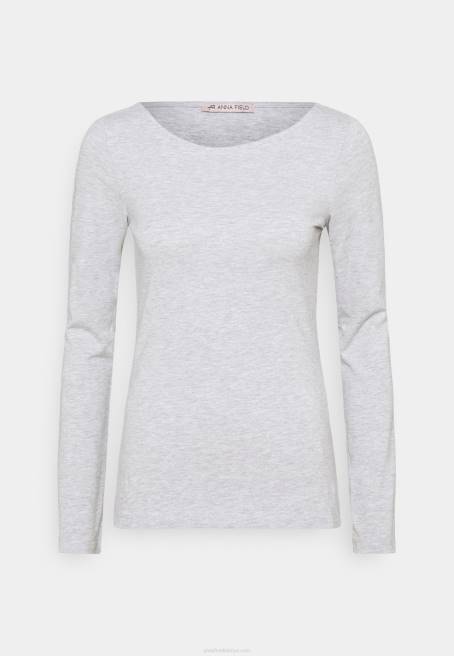 2\'li uzun kollu üst siyah/alacalı gri Anna Field F202525 kadınlar