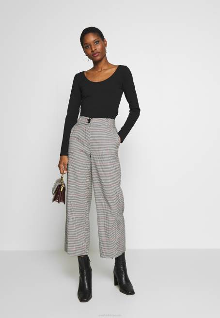 2\'li uzun kollu üst siyah/beyaz Anna Field F202513 kadınlar