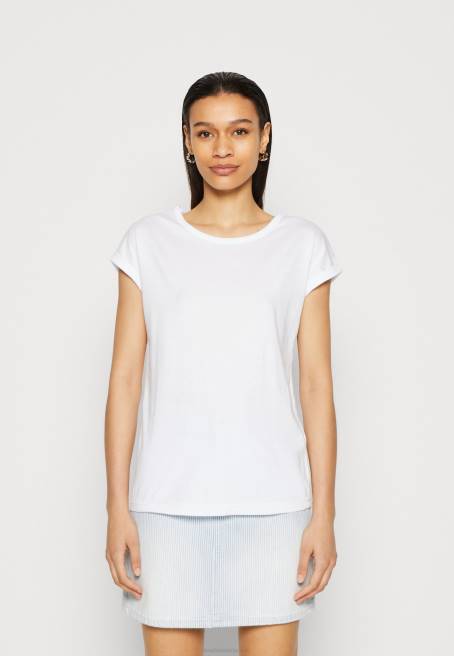 3\'lü basic t-shirt beyaz/alacalı açık gri Anna Field F202344 kadınlar