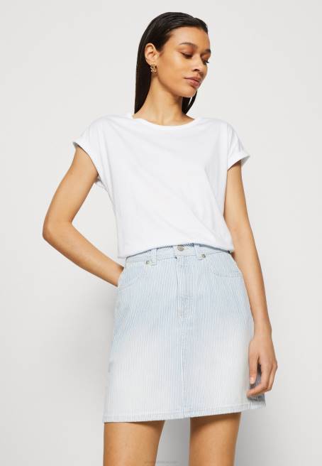 3\'lü basic t-shirt beyaz/alacalı açık gri Anna Field F202344 kadınlar