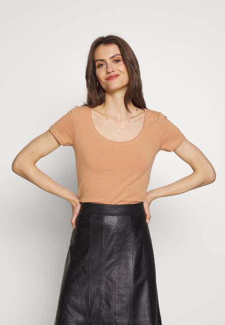 3\'lü basic t-shirt beyaz/deve/siyah Anna Field F202380 kadınlar