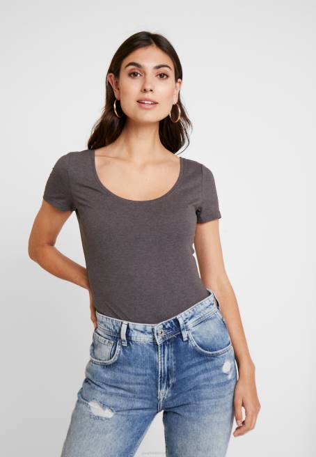 3\'lü basic tişört beyaz/siyah/koyu gri Anna Field F202312 kadınlar