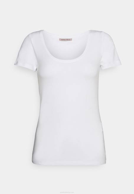 3\'lü basic tişört koyu kırmızı/koyu mavi/beyaz Anna Field F202330 kadınlar