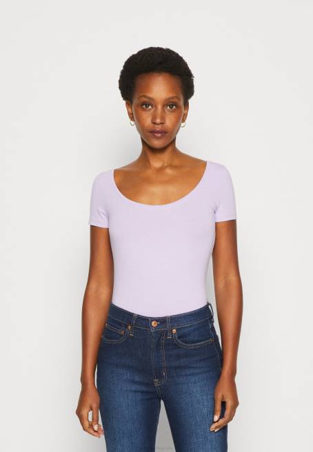 3\'lü basic tişört mor/beyaz/açık gri benekli Anna Field F202264 kadınlar