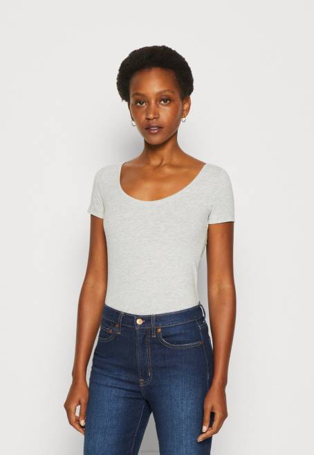 3\'lü basic tişört mor/beyaz/açık gri benekli Anna Field F202264 kadınlar