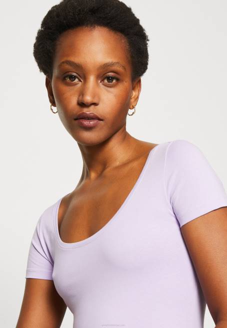 3\'lü basic tişört mor/beyaz/açık gri benekli Anna Field F202264 kadınlar