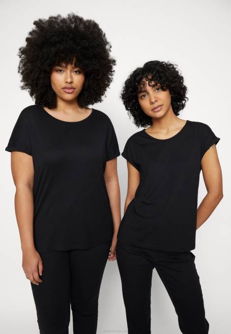 3\'lü baskılı tişört açık mavi/beyaz/siyah Anna Field F202263 kadınlar