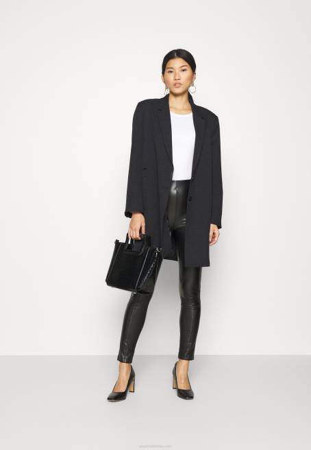 3'lü uzun kollu üst siyah/beyaz/açık gri benekli Anna Field F202543 kadınlar