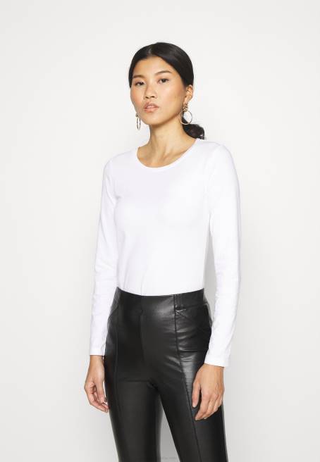 3\'lü uzun kollu üst siyah/beyaz/açık gri benekli Anna Field F202543 kadınlar