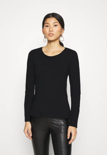 3\'lü uzun kollu üst siyah/beyaz/açık gri benekli Anna Field F202543 kadınlar