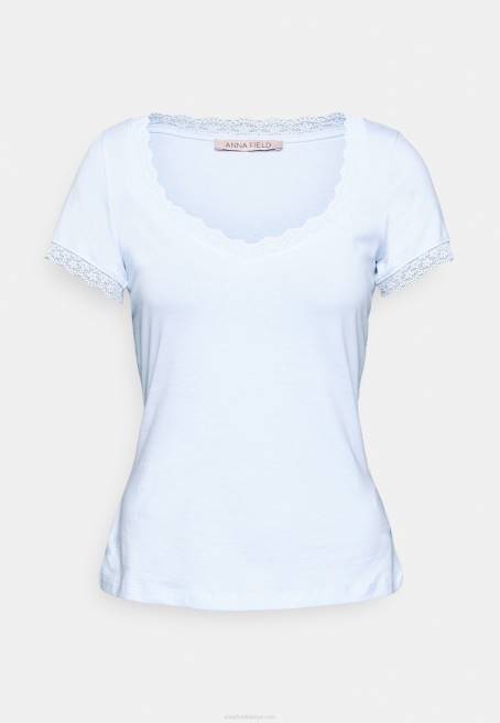 basic t-shirt açık mavi Anna Field F202338 kadınlar