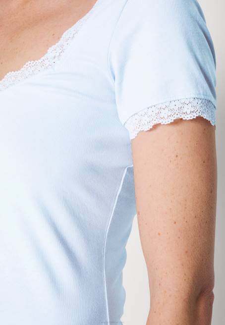 basic t-shirt açık mavi Anna Field F202338 kadınlar