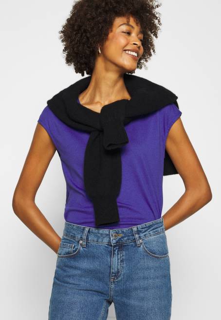 basic t-shirt akasma mavisi Anna Field F202348 kadınlar