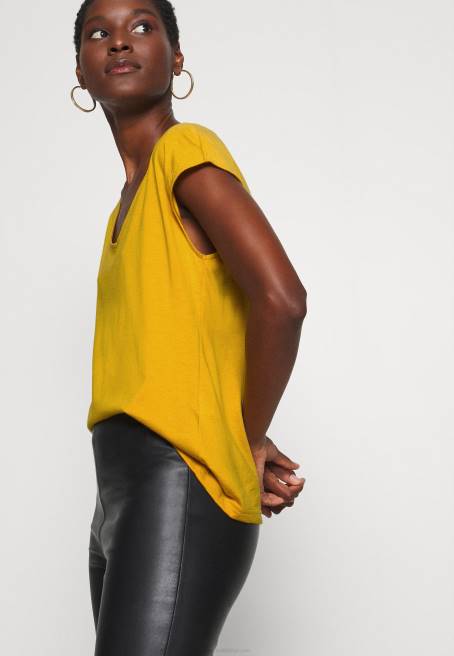 basic t-shirt altın sarısı Anna Field F202279 kadınlar