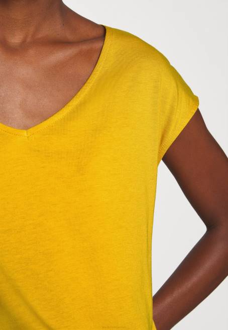 basic t-shirt altın sarısı Anna Field F202279 kadınlar