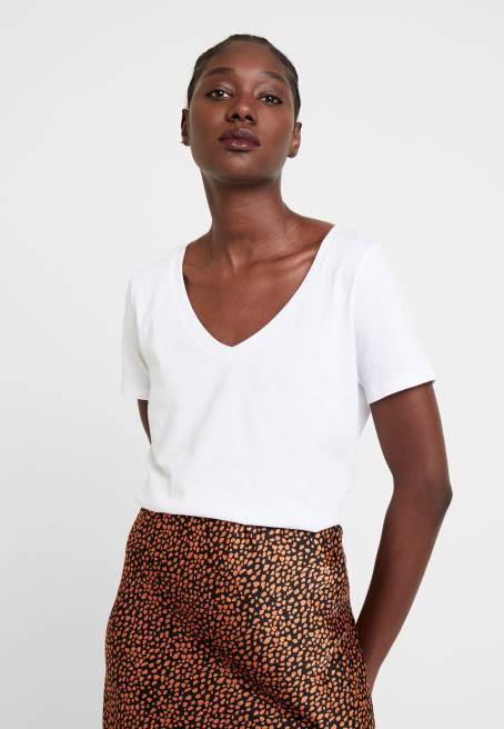 basic t-shirt beyaz Anna Field F202247 kadınlar