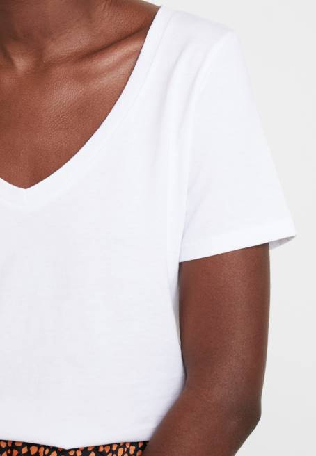 basic t-shirt beyaz Anna Field F202247 kadınlar