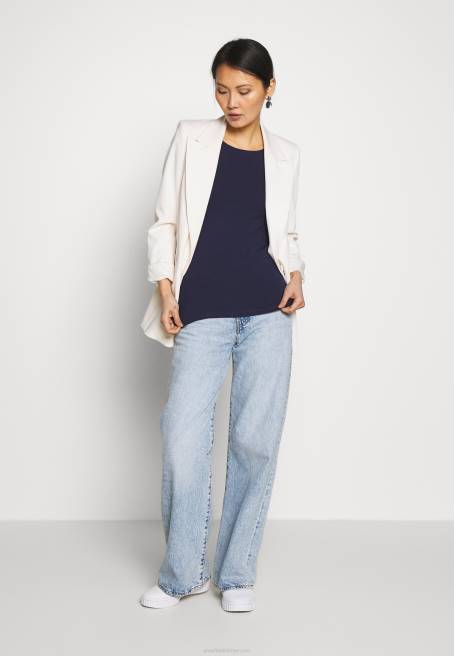 basic t-shirt deniz mavisi Anna Field F202242 kadınlar