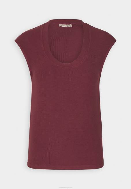 basic t-shirt koyu kırmızı Anna Field F202310 kadınlar