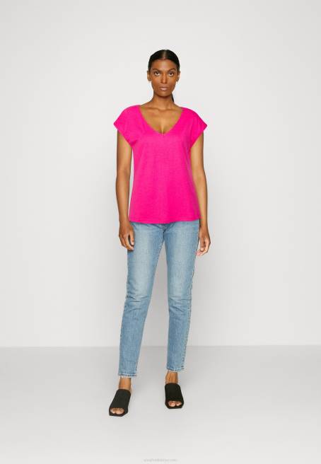 basic t-shirt pembe Anna Field F202378 kadınlar