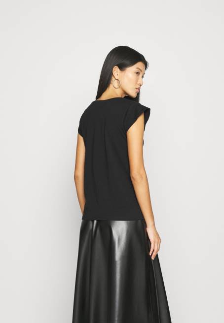 basic t-shirt siyah Anna Field F202314 kadınlar