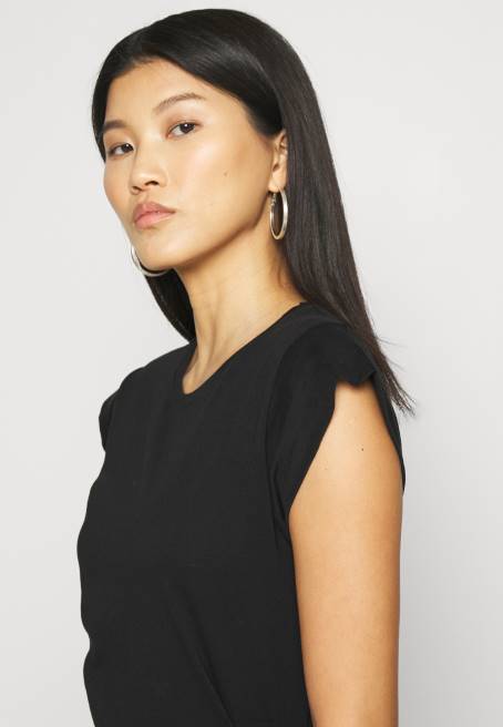 basic t-shirt siyah Anna Field F202314 kadınlar