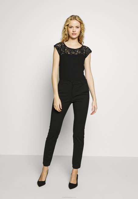 basic t-shirt siyah Anna Field F202379 kadınlar