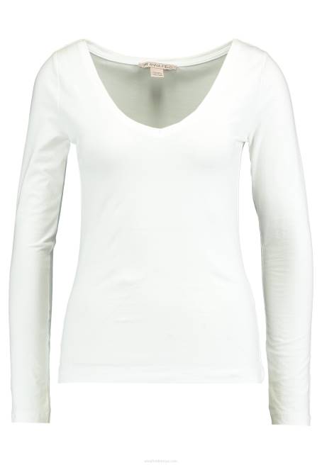 basic uzun kollu üst beyaz Anna Field F202528 kadınlar