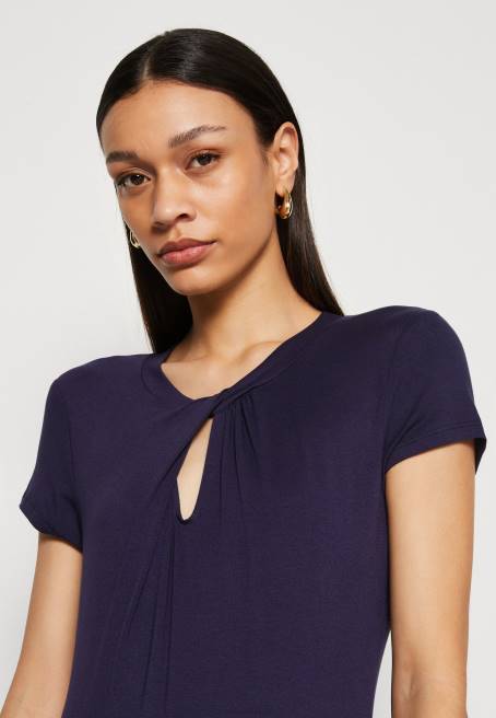 baskılı tişört koyu mavi Anna Field F202355 kadınlar